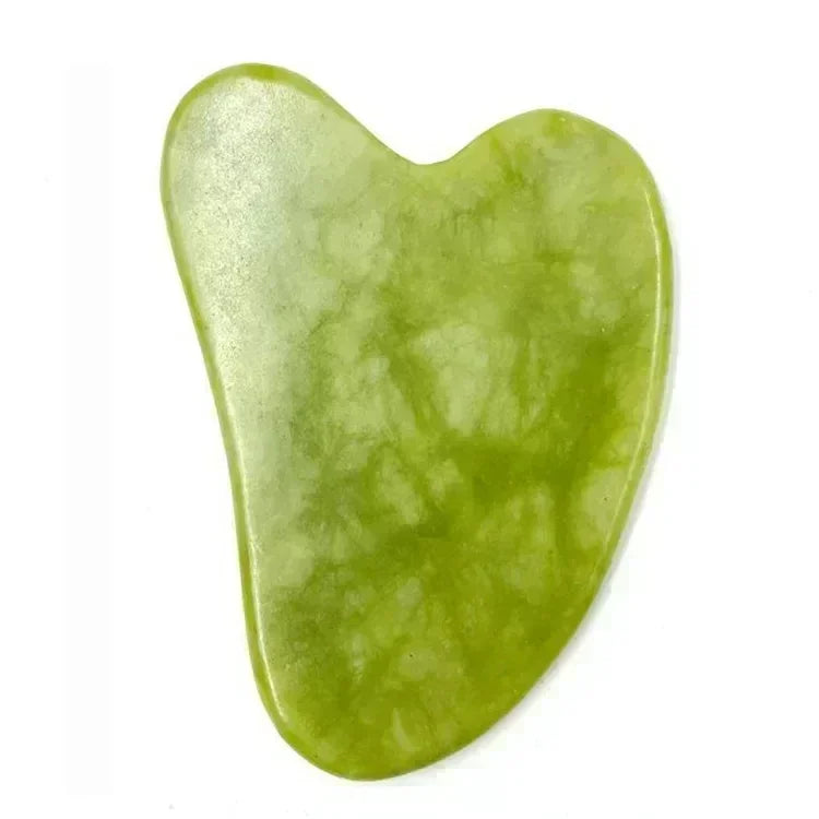 Jade Gua Sha Roller Set – Natural Stone Face Massager