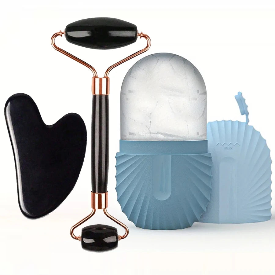 Ice Face Roller Set – Cooling Facial Massager for Glowing Skin