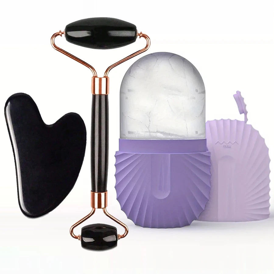 Ice Face Roller Set – Cooling Facial Massager for Glowing Skin