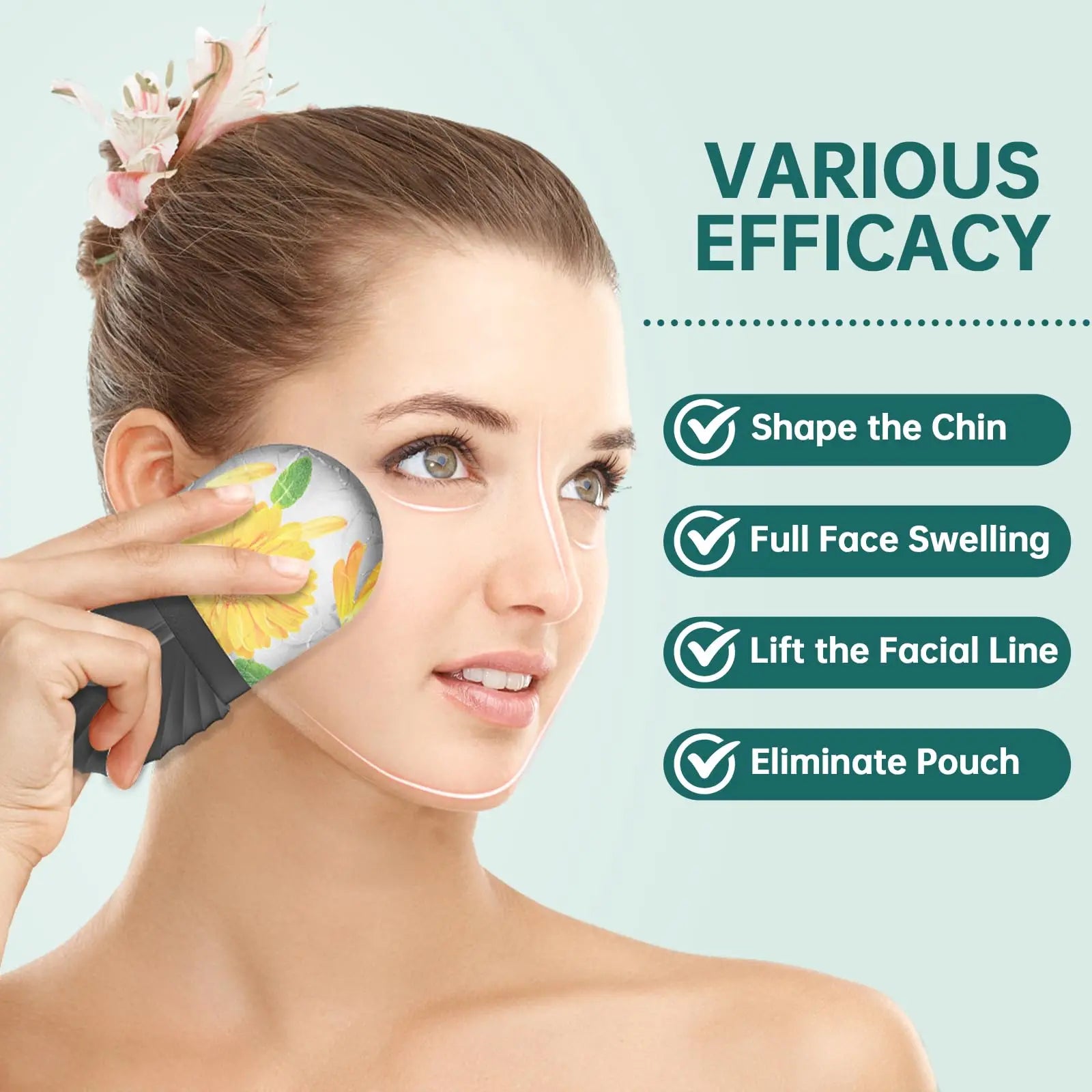 Ice Face Roller Set – Cooling Facial Massager for Glowing Skin