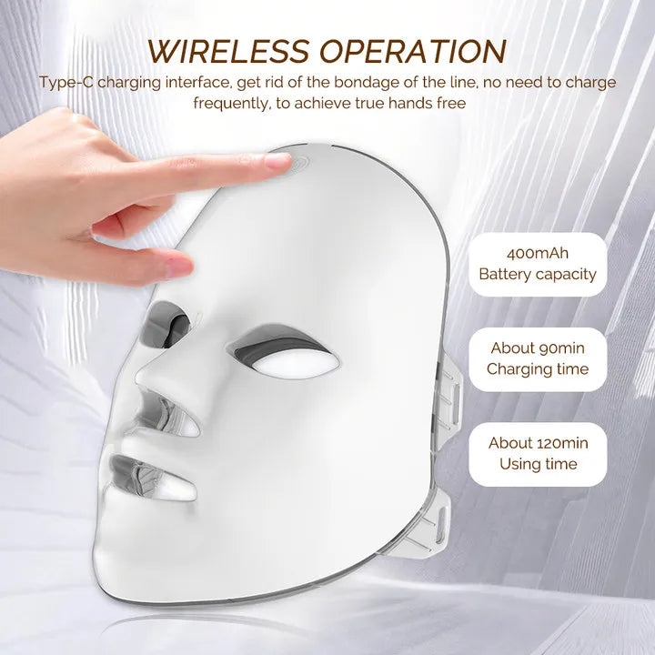 7 Color LED Face Mask – Professional Photon Skin Therapy