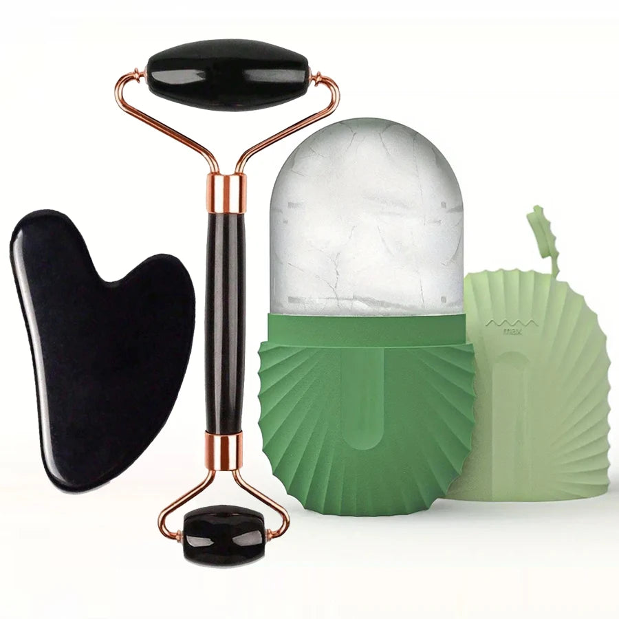 Ice Face Roller Set – Cooling Facial Massager for Glowing Skin