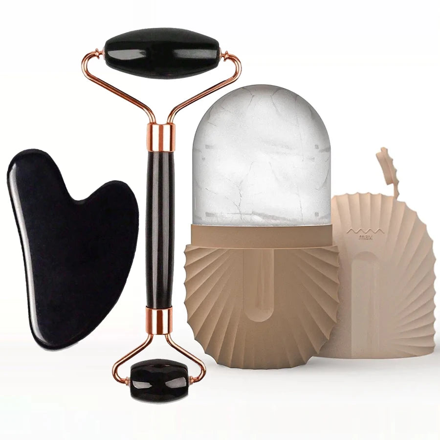 Ice Face Roller Set – Cooling Facial Massager for Glowing Skin