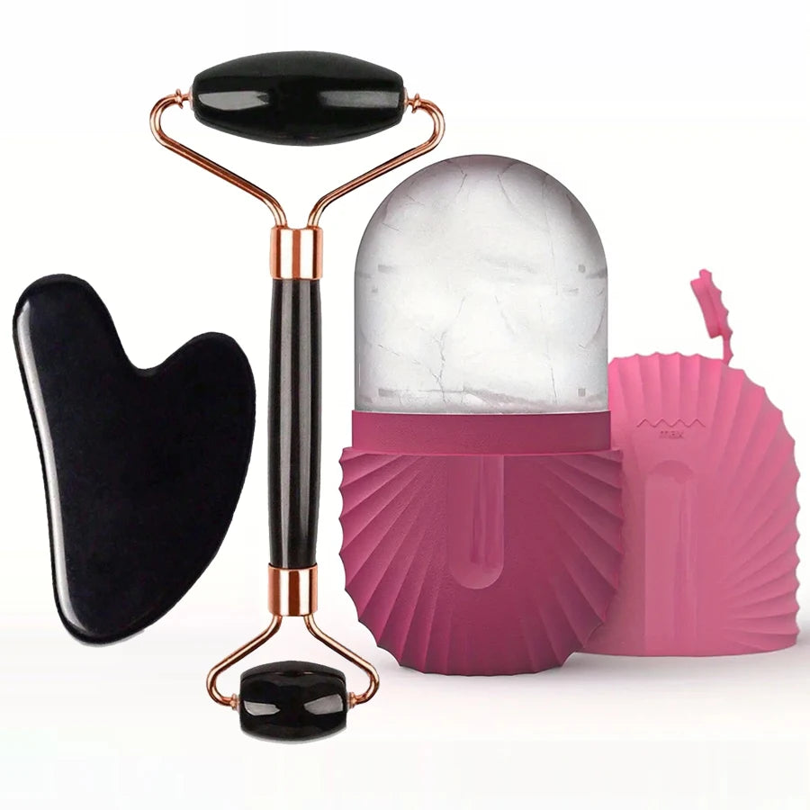 Ice Face Roller Set – Cooling Facial Massager for Glowing Skin