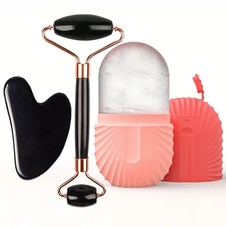 Ice Face Roller Set – Cooling Facial Massager for Glowing Skin