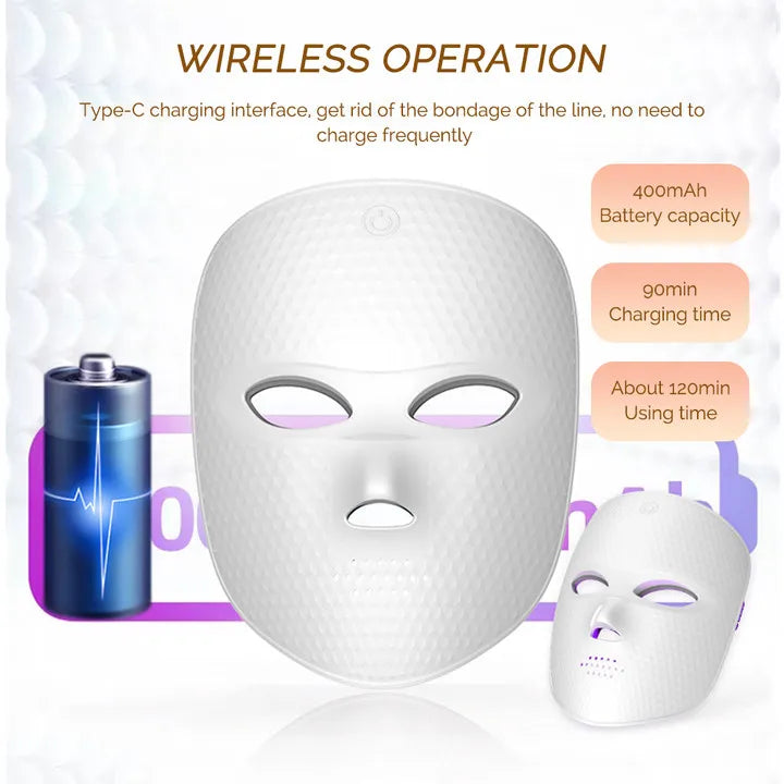 7 Color LED Face Mask – Professional Photon Skin Therapy