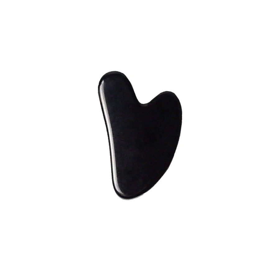 Black Obsidian Gua Sha Board – Facial Sculpting & Lifting Tool